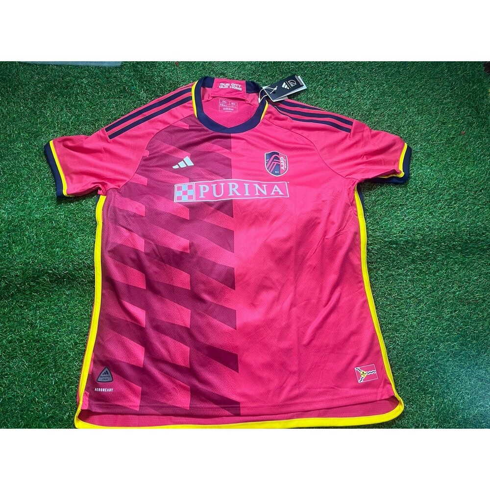 NEW Adidas St. Louis City SC FC 23/24 AUTHENTIC Home Jersey MLS Red Mens 2XL XXL